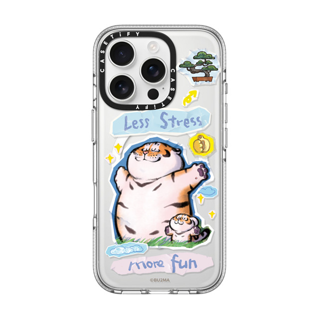 Bu2Ma x CASETiFY iPhone 16 Pro ケース クリア クリア ケース MagSafe対応 Less stress More fun Father's Day Bu2Ma x CASETiFY iPhone 16 Pro ケース クリア クリア ケース MagSafe対応 Less stress More fun Father's Day