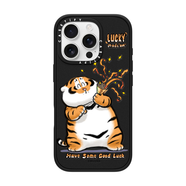 Bu2Ma x CASETiFY iPhone 16 Pro ケース マットブラック インパクトケース MagSafe対応 Lucky mode on Back to School Bu2Ma x CASETiFY iPhone 16 Pro ケース マットブラック インパクトケース MagSafe対応 Lucky mode on Back to School