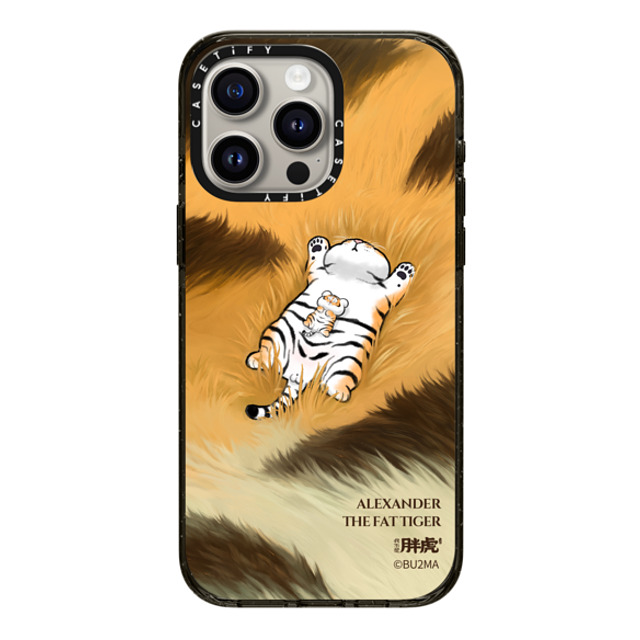 Bu2Ma x CASETiFY iPhone 15 Pro Max ケース ブラック インパクトケース MagSafe対応 Father And Son Afternoon Nap BY BU2MA