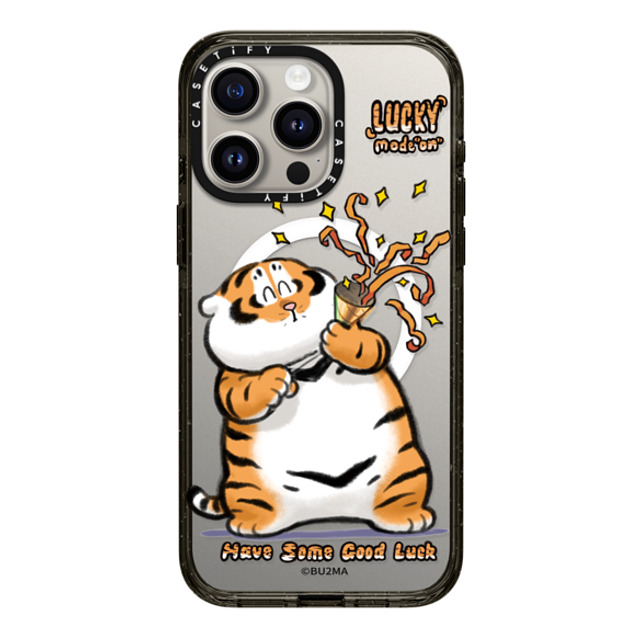 Bu2Ma x CASETiFY iPhone 15 Pro Max ケース ブラック インパクトケース MagSafe対応 Lucky mode on Back to School Bu2Ma x CASETiFY iPhone 15 Pro Max ケース ブラック インパクトケース MagSafe対応 Lucky mode on Back to School