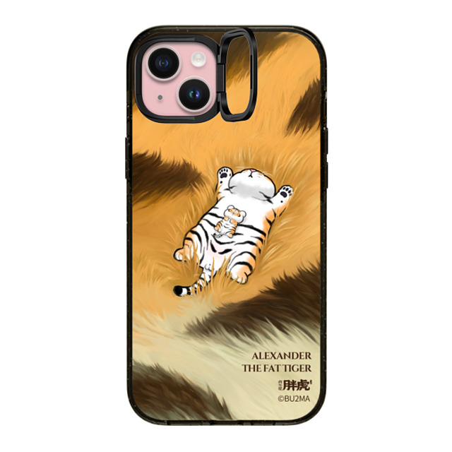 Bu2Ma x CASETiFY iPhone 15 Plus ケース Tiger,Animal ブラック インパクトリングスタンドケース MagSafe対応 Father And Son Afternoon Nap BY BU2MA Father's Day Bu2Ma x CASETiFY iPhone 15 Plus ケース Tiger,Animal ブラック インパクトリングスタンドケース MagSafe対応 Father And Son Afternoon Nap BY BU2MA Father's Day