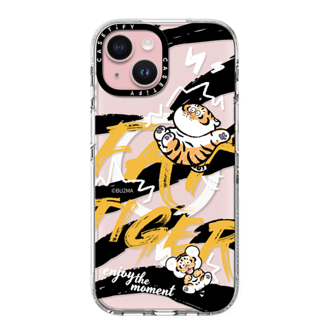 Bu2Ma x CASETiFY iPhone 15 ケース クリア クリア ケース MagSafe対応 Enjoy The Moment BY BU2MA