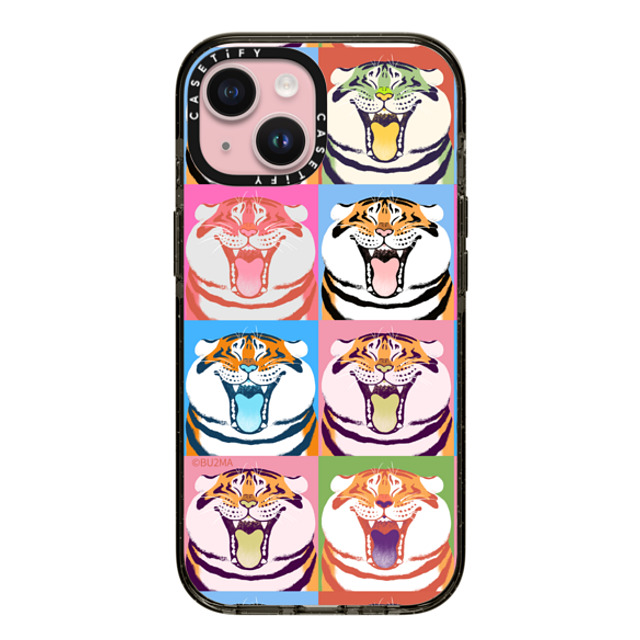 Bu2Ma x CASETiFY iPhone 15 ケース Tiger,Animal ブラック インパクトケース Flavor Alexander The Fat Tiger BY BU2MA Mother's Day Bu2Ma x CASETiFY iPhone 15 ケース Tiger,Animal ブラック インパクトケース Flavor Alexander The Fat Tiger BY BU2MA Mother's Day
