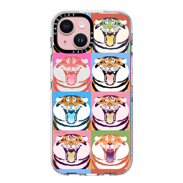Bu2Ma x CASETiFY iPhone 15 ケース Tiger,Animal クリア クリア ケース MagSafe対応 Flavor Alexander The Fat Tiger BY BU2MA Mother's Day Bu2Ma x CASETiFY iPhone 15 ケース Tiger,Animal クリア クリア ケース MagSafe対応 Flavor Alexander The Fat Tiger BY BU2MA Mother's Day