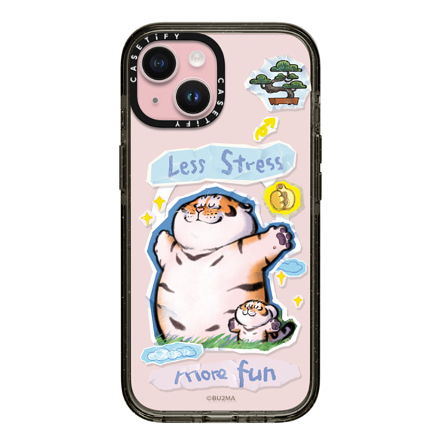 Bu2Ma x CASETiFY iPhone 15 ケース ブラック インパクトケース MagSafe対応 Less stress More fun Back to School Bu2Ma x CASETiFY iPhone 15 ケース ブラック インパクトケース MagSafe対応 Less stress More fun Back to School