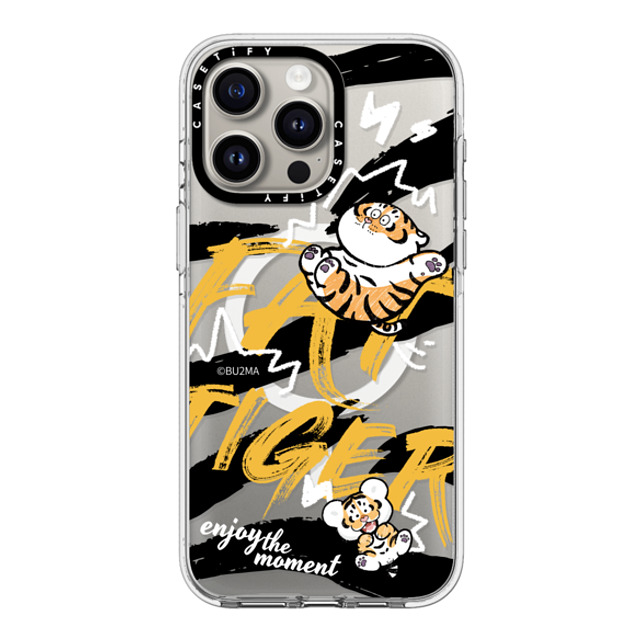 Bu2Ma x CASETiFY iPhone 15 Pro Max ケース クリア クリア ケース MagSafe対応 Enjoy The Moment BY BU2MA