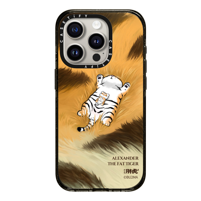 Bu2Ma x CASETiFY iPhone 15 Pro ケース ブラック インパクトケース Father And Son Afternoon Nap BY BU2MA