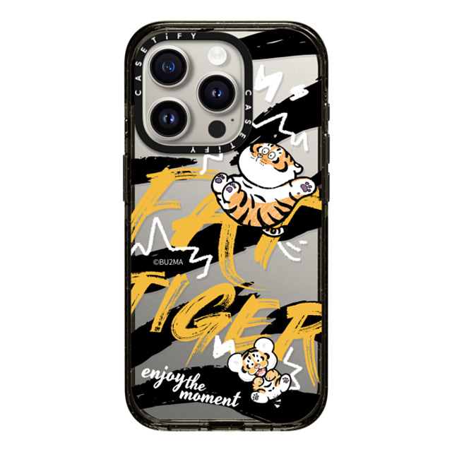 Bu2Ma x CASETiFY iPhone 15 Pro ケース ブラック インパクトケース Enjoy The Moment BY BU2MA