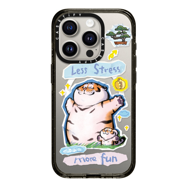 Bu2Ma x CASETiFY iPhone 15 Pro ケース ブラック インパクトケース MagSafe対応 Less stress More fun Back to School Bu2Ma x CASETiFY iPhone 15 Pro ケース ブラック インパクトケース MagSafe対応 Less stress More fun Back to School