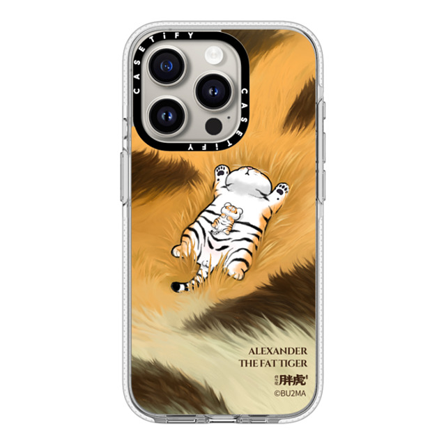 Bu2Ma x CASETiFY iPhone 15 Pro ケース クリア クリア ケース MagSafe対応 Father And Son Afternoon Nap BY BU2MA