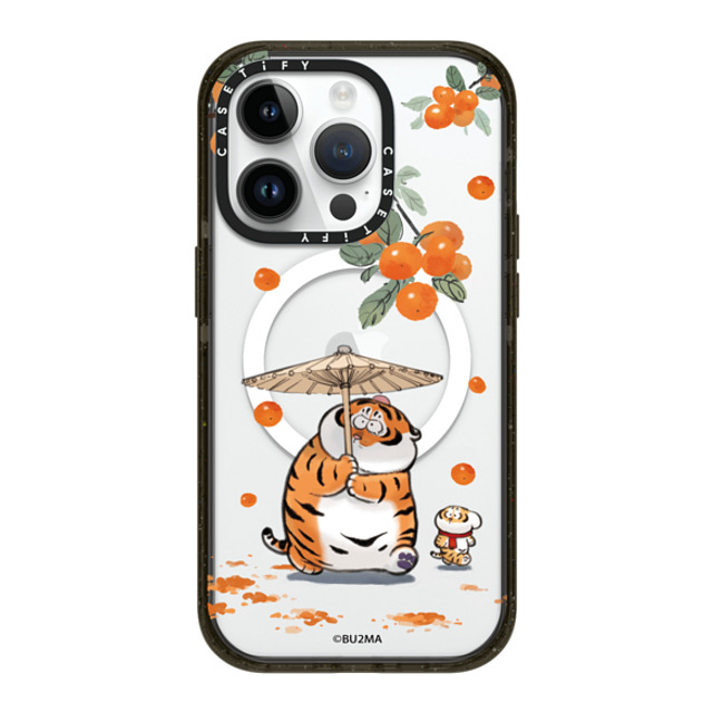 Bu2Ma x CASETiFY iPhone 14 Pro ケース ブラック インパクトケース MagSafe対応 Everything Goes as Wished by bu2ma