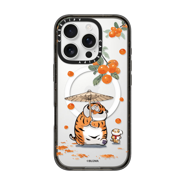 Bu2Ma x CASETiFY iPhone 16 Pro ケース ブラック インパクトケース MagSafe対応 Everything Goes as Wished by bu2ma