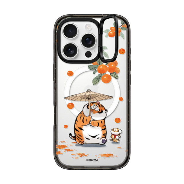 Bu2Ma x CASETiFY iPhone 16 Pro ケース ブラック インパクトリングスタンドケース MagSafe対応 Everything Goes as Wished by bu2ma