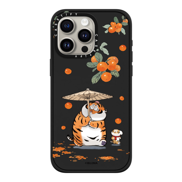 Bu2Ma x CASETiFY iPhone 15 Pro Max ケース マットブラック インパクトケース MagSafe対応 Everything Goes as Wished by bu2ma