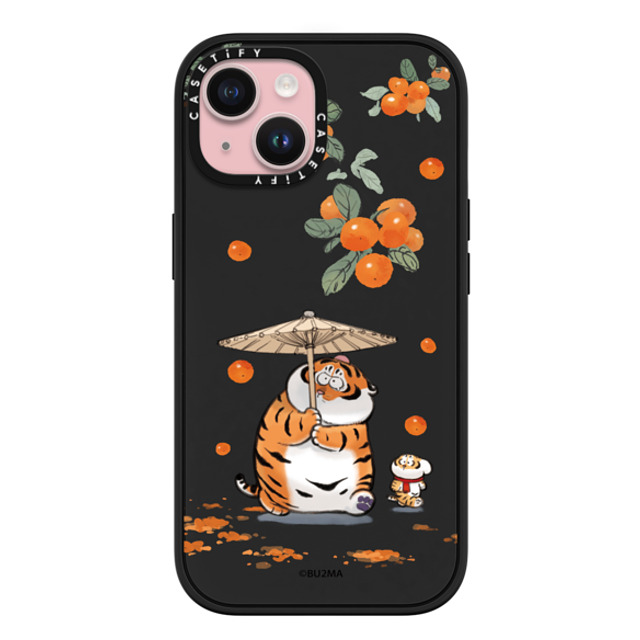 Bu2Ma x CASETiFY iPhone 15 ケース マットブラック インパクトケース MagSafe対応 Everything Goes as Wished by bu2ma