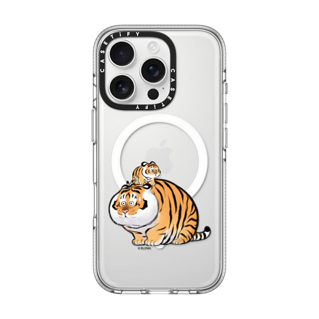 Bu2Ma x CASETiFY iPhone 16 Pro ケース クリア クリア ケース MagSafe対応 I Heard That Being Too Fat Will Get Us Eaten by Bu2ma