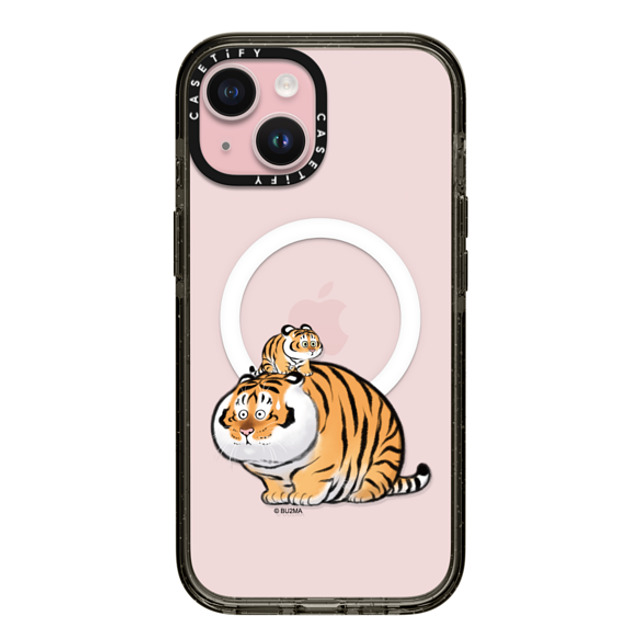 Bu2Ma x CASETiFY iPhone 15 Case Tiger,Animal Black Impact Case MagSafe Compatible I Heard That Being Too Fat Will Get Us Eaten by Bu2ma Mother's Day Bu2Ma x CASETiFY iPhone 15 Case Tiger,Animal Black Impact Case MagSafe Compatible I Heard That Being Too Fat Will Get Us Eaten by Bu2ma Mother's Day