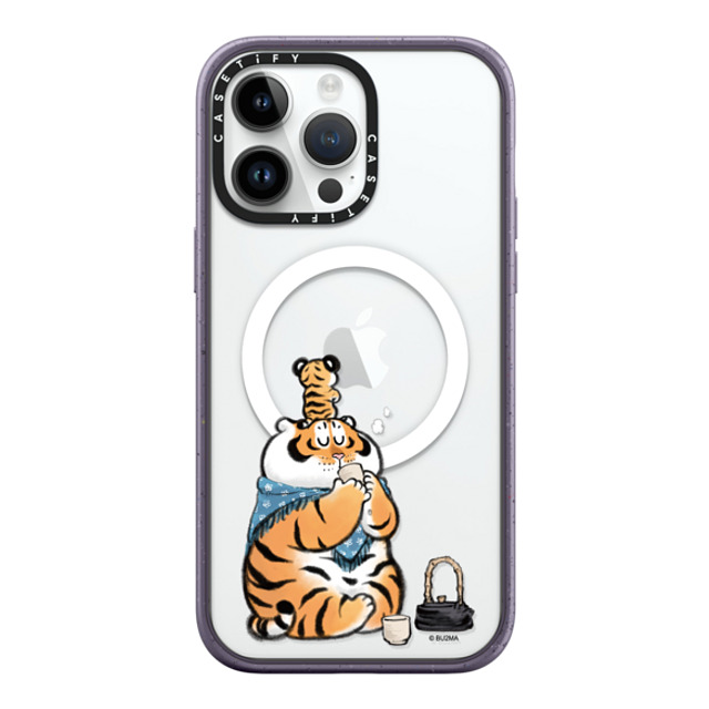 Bu2Ma x CASETiFY iPhone 14 Pro Max ケース Tiger,Animal Matte Deep Purple インパクトケース MagSafe対応 White Dew by Bu2ma Back to School Bu2Ma x CASETiFY iPhone 14 Pro Max ケース Tiger,Animal Matte Deep Purple インパクトケース MagSafe対応 White Dew by Bu2ma Back to School