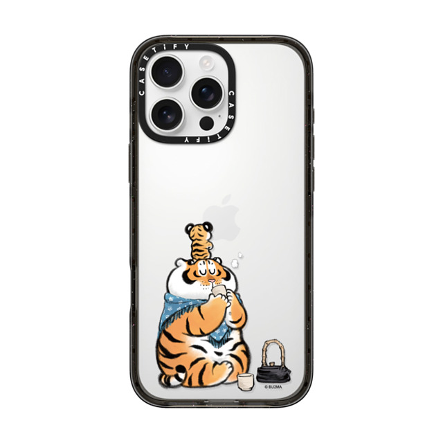 Bu2Ma x CASETiFY iPhone 16 Pro Max ケース ブラック インパクトケース White Dew by Bu2ma