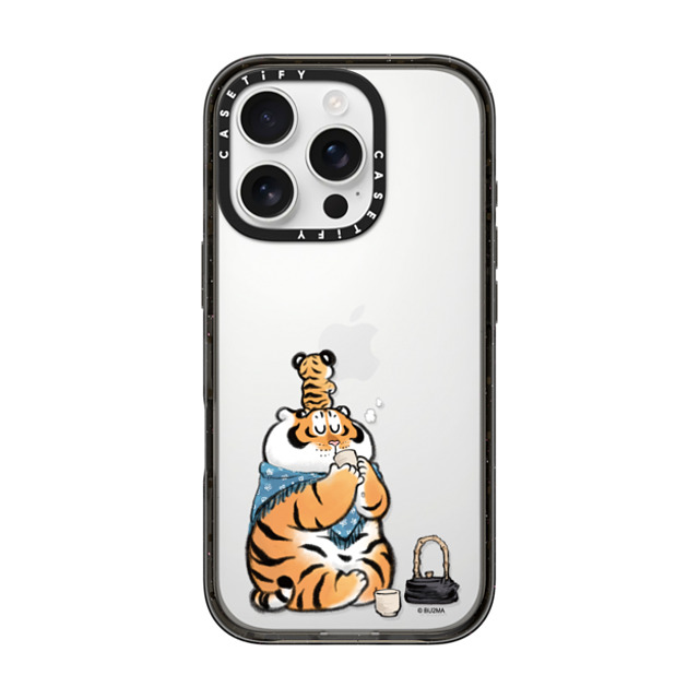 Bu2Ma x CASETiFY iPhone 16 Pro ケース ブラック インパクトケース White Dew by Bu2ma