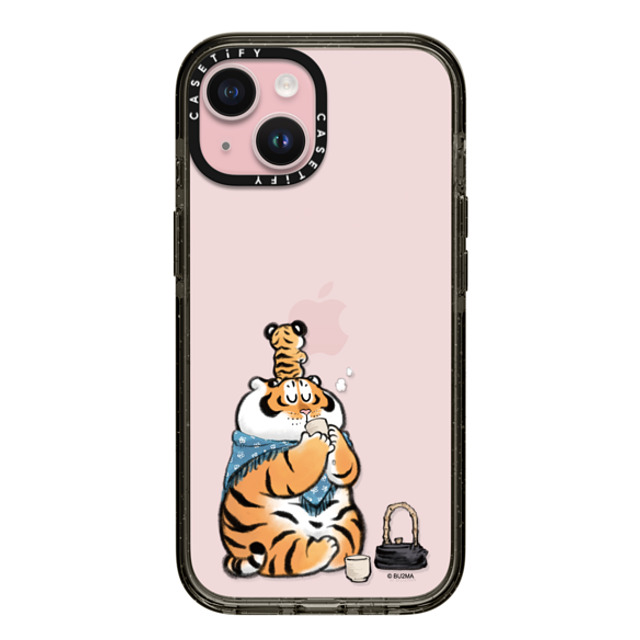 Bu2Ma x CASETiFY iPhone 15 ケース ブラック インパクトケース White Dew by Bu2ma