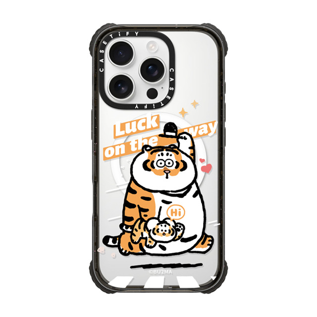 Bu2Ma x CASETiFY iPhone 16 Pro Case Black ウルトラ インパクトケース MagSafe 対応 Luck on the way Bu2Ma x CASETiFY iPhone 16 Pro Case Black ウルトラ インパクトケース MagSafe 対応 Luck on the way