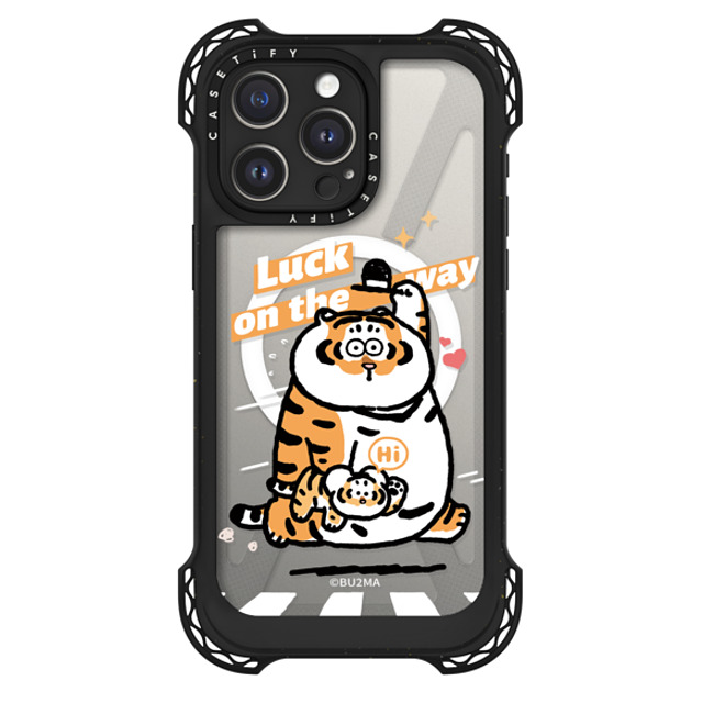 Bu2Ma x CASETiFY iPhone 15 Pro Max ケース ブラック ウルトラ バウンスケース MagSafe対応 Luck on the way Back to School Bu2Ma x CASETiFY iPhone 15 Pro Max ケース ブラック ウルトラ バウンスケース MagSafe対応 Luck on the way Back to School