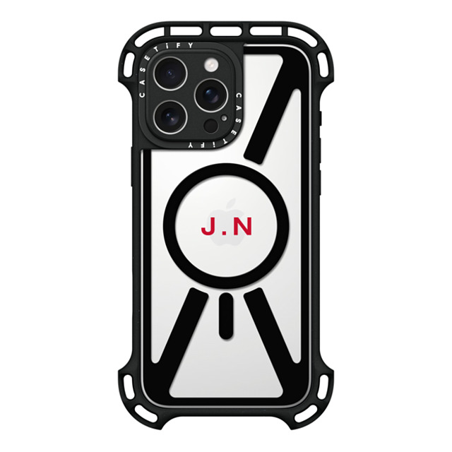 CASETiFY iPhone 16 Pro Max Case Black ウルトラ バウンスケース MagSafe対応 Custom Case - J. N CASETiFY iPhone 16 Pro Max Case Black ウルトラ バウンスケース MagSafe対応 Custom Case - J. N