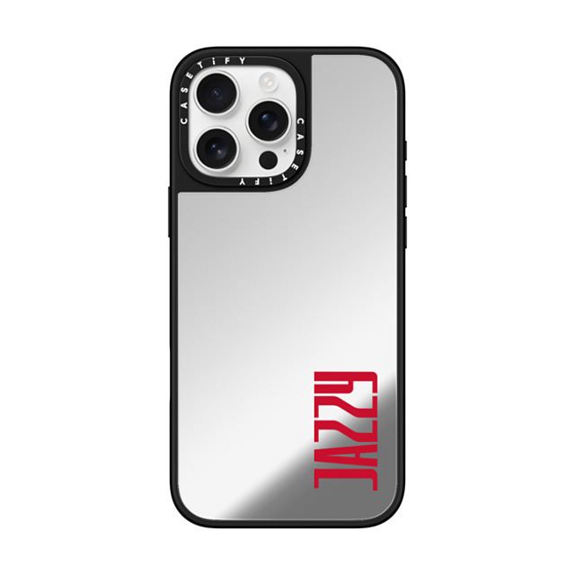 CASETiFY iPhone 16 Pro Max Case Silver on Black ミラーケース MagSafe対応 Custom Case - jazzy CASETiFY iPhone 16 Pro Max Case Silver on Black ミラーケース MagSafe対応 Custom Case - jazzy