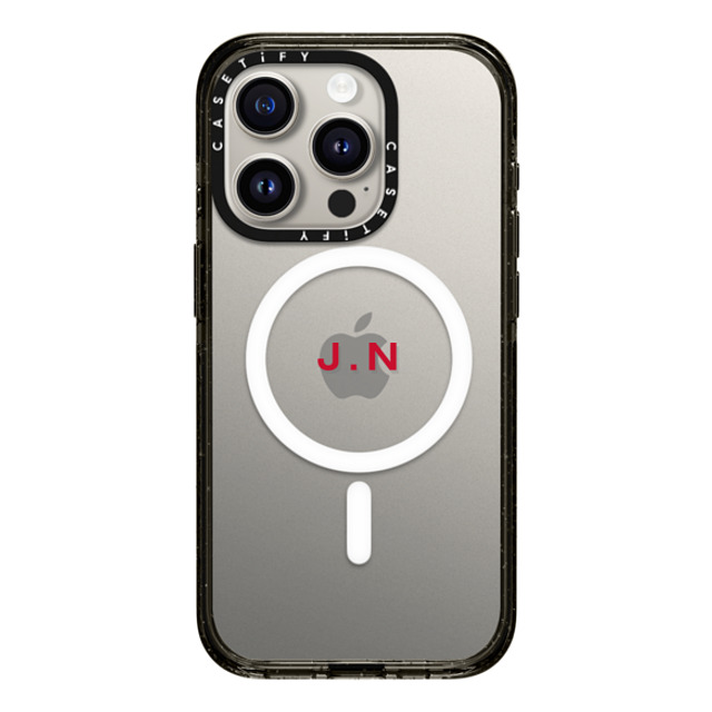 CASETiFY iPhone 15 Pro Case Black Impact Case MagSafe Compatible Custom Case - J. N CASETiFY iPhone 15 Pro Case Black Impact Case MagSafe Compatible Custom Case - J. N