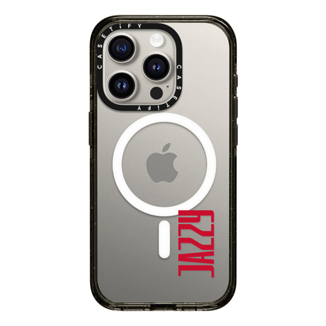 CASETiFY iPhone 15 Pro Case Black Impact Case MagSafe Compatible Custom Case - jazzy CASETiFY iPhone 15 Pro Case Black Impact Case MagSafe Compatible Custom Case - jazzy