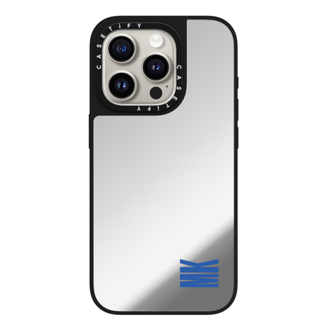 CASETiFY iPhone 15 Pro Case Silver on Black ミラーケース MagSafe対応 Custom Case - mk CASETiFY iPhone 15 Pro Case Silver on Black ミラーケース MagSafe対応 Custom Case - mk
