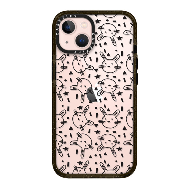 Matthew Langille x CASETiFY iPhone 13 ケース ブラック インパクトケース Bunnies by Matthew Langille