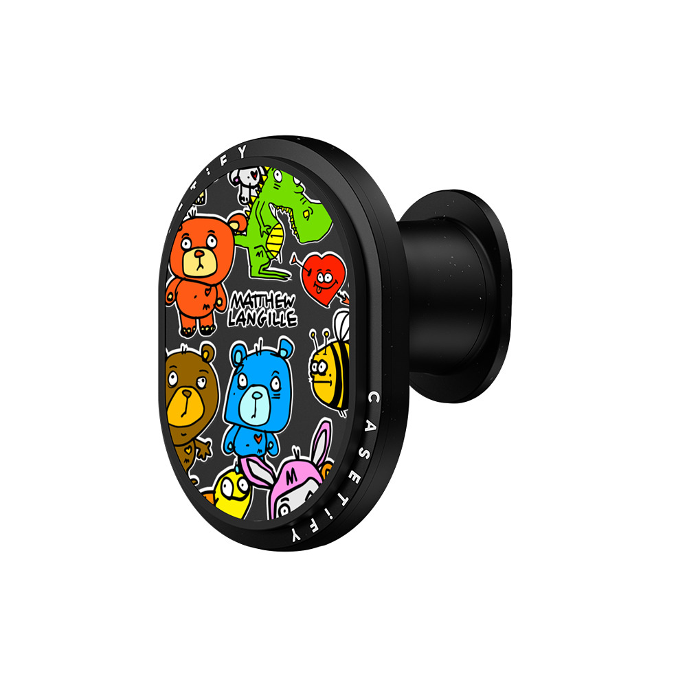 Matthew Langille x CASETiFY 車載用マグネット式ワイヤレス充電器 Pop Art ブラック PowerThru Wireless Car Charger MagSafe Compatible Cartoons Mother's Day Matthew Langille x CASETiFY 車載用マグネット式ワイヤレス充電器 Pop Art ブラック PowerThru Wireless Car Charger MagSafe Compatible Cartoons Mother's Day