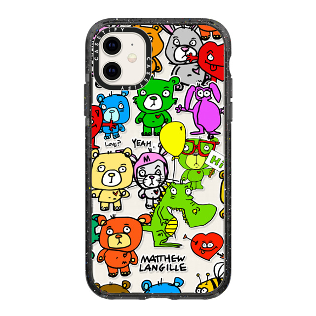 Matthew Langille x CASETiFY iPhone 11 ケース Pop Art ブラック インパクトケース Cartoons Back to School Matthew Langille x CASETiFY iPhone 11 ケース Pop Art ブラック インパクトケース Cartoons Back to School
