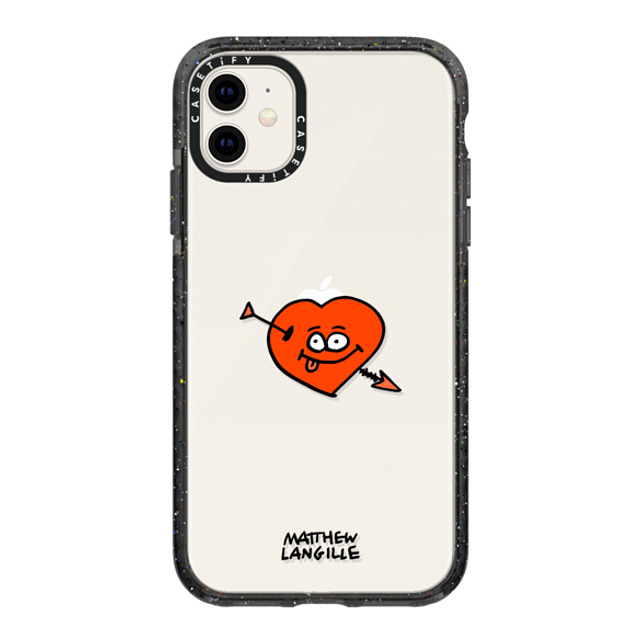Matthew Langille x CASETiFY iPhone 11 ケース Pop Art ブラック インパクトケース Heart Back to School Matthew Langille x CASETiFY iPhone 11 ケース Pop Art ブラック インパクトケース Heart Back to School