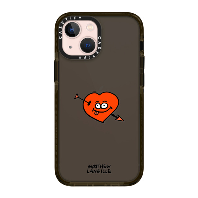 Matthew Langille x CASETiFY iPhone 13 Mini ケース ブラック インパクトケース Heart