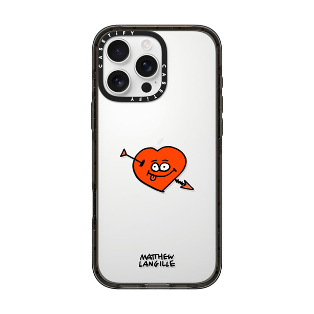 Matthew Langille x CASETiFY iPhone 16 Pro Max Case Pop Art Black インパクトケース Heart Mother's Day Matthew Langille x CASETiFY iPhone 16 Pro Max Case Pop Art Black インパクトケース Heart Mother's Day