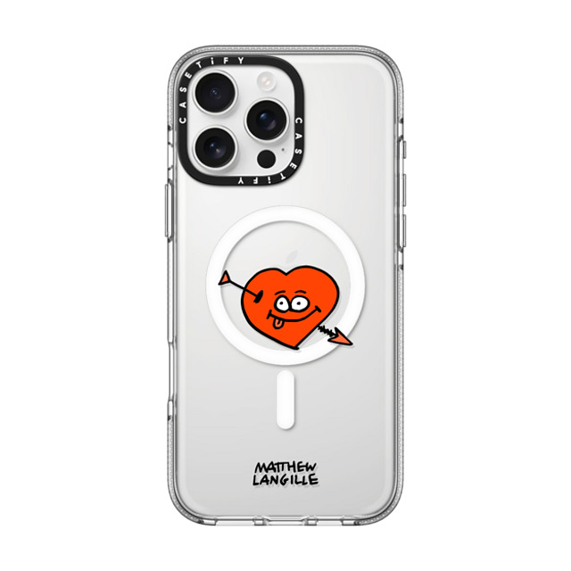 Matthew Langille x CASETiFY iPhone 16 Pro Max Case Pop Art Clear Clear Case MagSafe Compatible Heart Father's Day Matthew Langille x CASETiFY iPhone 16 Pro Max Case Pop Art Clear Clear Case MagSafe Compatible Heart Father's Day