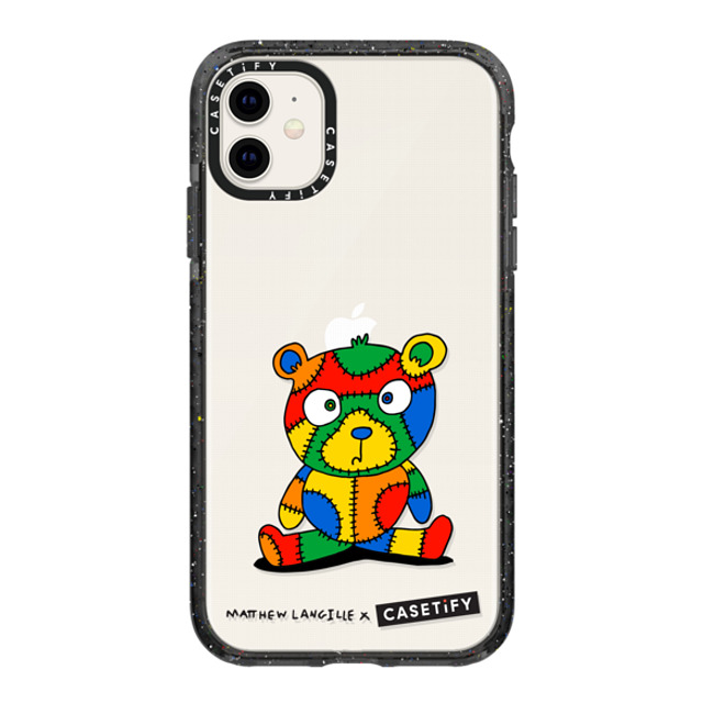 Matthew Langille x CASETiFY iPhone 11 ケース Animal,Cartoon ブラック インパクトケース Stitches the Bear by Matthew Langille Back to School Matthew Langille x CASETiFY iPhone 11 ケース Animal,Cartoon ブラック インパクトケース Stitches the Bear by Matthew Langille Back to School