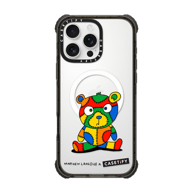 Matthew Langille x CASETiFY iPhone 16 Pro Max Case Animal,Cartoon Black ウルトラ インパクトケース MagSafe 対応 Stitches the Bear by Matthew Langille Father's Day Matthew Langille x CASETiFY iPhone 16 Pro Max Case Animal,Cartoon Black ウルトラ インパクトケース MagSafe 対応 Stitches the Bear by Matthew Langille Father's Day