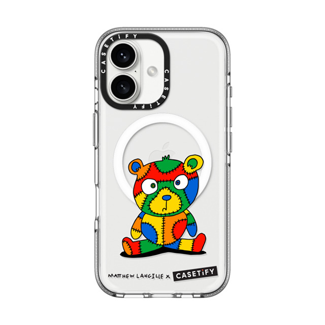 Matthew Langille x CASETiFY iPhone 16 Case Animal,Cartoon Clear Clear Case MagSafe Compatible Stitches the Bear by Matthew Langille Father's Day Matthew Langille x CASETiFY iPhone 16 Case Animal,Cartoon Clear Clear Case MagSafe Compatible Stitches the Bear by Matthew Langille Father's Day