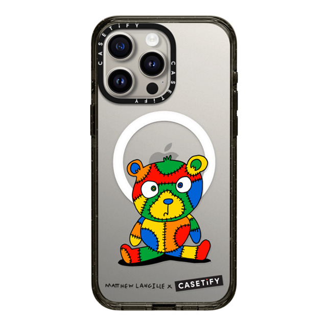 Matthew Langille x CASETiFY iPhone 15 Pro Max Case Animal,Cartoon Black Impact Case MagSafe Compatible Stitches the Bear by Matthew Langille Mother's Day Matthew Langille x CASETiFY iPhone 15 Pro Max Case Animal,Cartoon Black Impact Case MagSafe Compatible Stitches the Bear by Matthew Langille Mother's Day