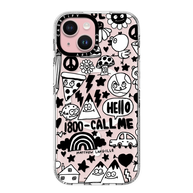 Matthew Langille x CASETiFY iPhone 15 Case Sticker,Cartoon Clear Clear Case MagSafe Compatible Doodles 2022 by Matthew Langille Father's Day Matthew Langille x CASETiFY iPhone 15 Case Sticker,Cartoon Clear Clear Case MagSafe Compatible Doodles 2022 by Matthew Langille Father's Day
