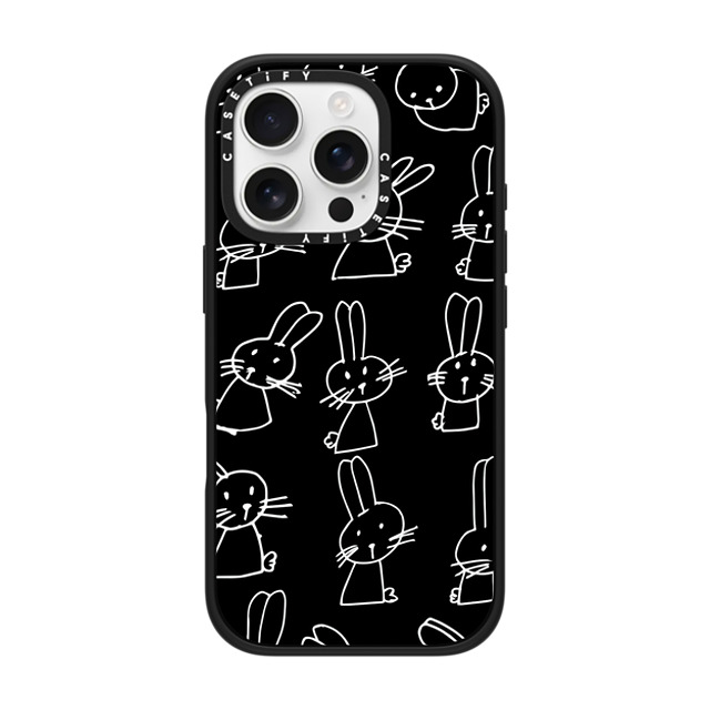 Matthew Langille x CASETiFY iPhone 16 Pro ケース Animal,Cartoon マットブラック インパクトケース MagSafe対応 Bunny Phone by Matthew Langille Back to School Matthew Langille x CASETiFY iPhone 16 Pro ケース Animal,Cartoon マットブラック インパクトケース MagSafe対応 Bunny Phone by Matthew Langille Back to School