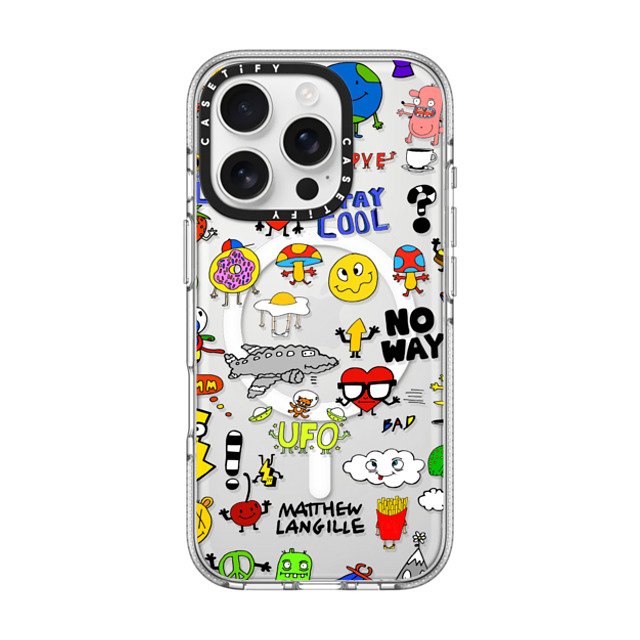 Matthew Langille x CASETiFY iPhone 16 Pro Case Pop Art クリア クリア ケース MagSafe対応 Characters Mother's Day Matthew Langille x CASETiFY iPhone 16 Pro Case Pop Art クリア クリア ケース MagSafe対応 Characters Mother's Day