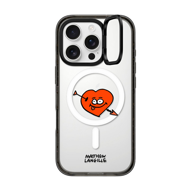 Matthew Langille x CASETiFY iPhone 16 Pro Case Pop Art Black インパクトリングスタンドケース MagSafe対応 Heart Father's Day Matthew Langille x CASETiFY iPhone 16 Pro Case Pop Art Black インパクトリングスタンドケース MagSafe対応 Heart Father's Day