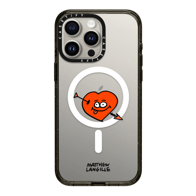 Matthew Langille x CASETiFY iPhone 15 Pro Max Case Pop Art ブラック インパクトケース MagSafe対応 Heart Mother's Day Matthew Langille x CASETiFY iPhone 15 Pro Max Case Pop Art ブラック インパクトケース MagSafe対応 Heart Mother's Day