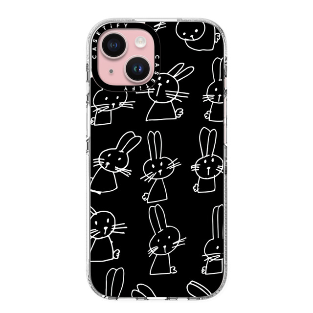 Matthew Langille x CASETiFY iPhone 15 ケース Animal,Cartoon クリア クリア ケース MagSafe対応 Bunny Phone by Matthew Langille Back to School Matthew Langille x CASETiFY iPhone 15 ケース Animal,Cartoon クリア クリア ケース MagSafe対応 Bunny Phone by Matthew Langille Back to School