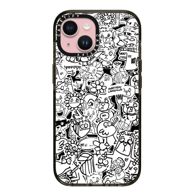 Matthew Langille x CASETiFY iPhone 15 ケース ブラック インパクトケース Collage Matthew Langille x CASETiFY iPhone 15 ケース ブラック インパクトケース Collage